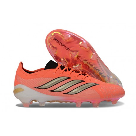 Scarpa da Calcio Adidas Predator Elite L FG Rosso Oro