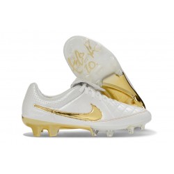 Scarpe da calcio Nike Tiempo SE Elite FG Bianco Oro