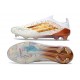 Adidas F50 Elite FG Nuovo Scarpa Bianco Oro