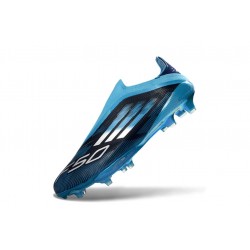 Scarpa adidas F50 + Laceless Elite FG Nero Blu
