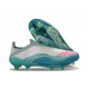 adidas F50 + Laceless Elite FG Messi Ftwr Bianco Rosa Lucido Flash Acqua