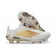 Scarpa adidas F50 + Laceless Elite FG Bianco Oro