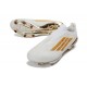 Scarpa adidas F50 + Laceless Elite FG Bianco Oro