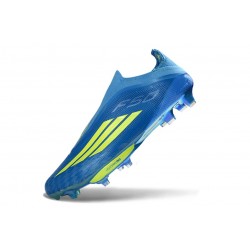 adidas F50 + Laceless Elite FG MESSI Team Blu Royal Giallo Solare Semi Blu Burst