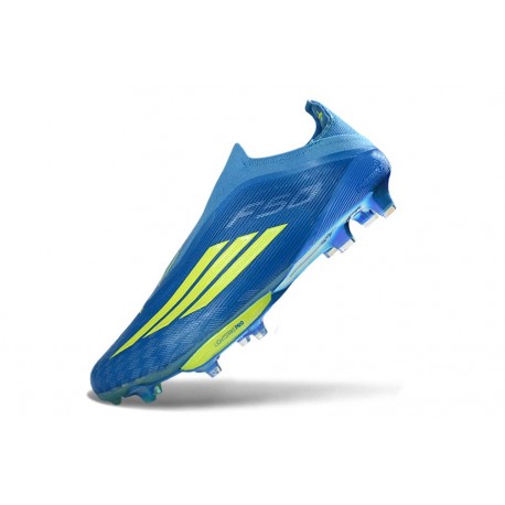 adidas F50 + Laceless Elite FG MESSI Team Blu Royal Giallo Solare Semi Blu Burst