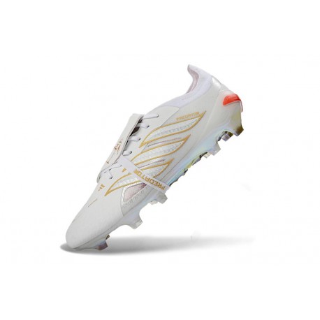 Scarpa Adidas Predator 26 Elite Tongue FG Bianco Oro