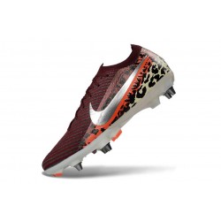 Nike Zoom Mercurial Vapor XVI Elite SG-Pro United - Borgogna / Argento Metallizzato / Rosso / Fossile