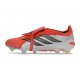 Adidas Predator 26 Elite Tongue FG Rosso Lucido Nero Core Ftwr Bianco