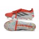 Adidas Predator 26 Elite Tongue FG Rosso Lucido Nero Core Ftwr Bianco