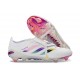 Scarpa Adidas Predator 26 Elite Tongue FG Bianco Rosa