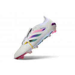 Scarpa Adidas Predator 26 Elite Tongue FG Bianco Rosa