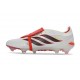 Scarpa Adidas Predator 26 Elite Tongue FG Bianco Rosso Nero