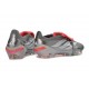 Scarpa Adidas Predator 26 Elite Tongue FG Ferro Metallizzato Zero Metallico Rosso Lucido