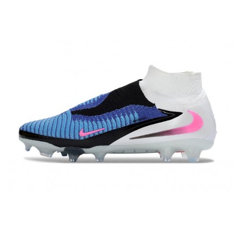 Scarpa Nike Phantom 6 Elite High Cut FG Blu Racer Rosa Blast Bianco