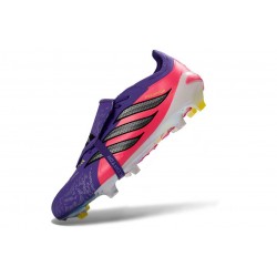 Scarpa Adidas Predator 26 Elite Tongue FG Viola Rosa Nero