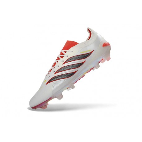 Scarpa da Calcio Adidas Predator Elite L FG Bianco Rosso Nero
