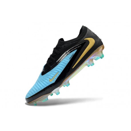 Nike Scarpa Phantom 6 Elite Low FG Blu Nero Oro