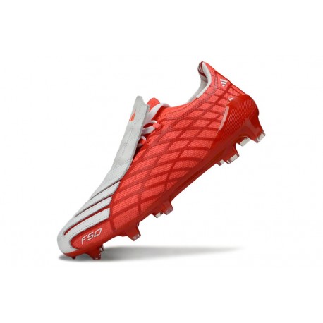 Scarpe da Calcio Adidas F50 Spider Elite FG Rosso Bianco