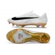 Nike Zoom Mercurial Vapor 17 Elite Terreni Duri FG Bianco Nero Oro