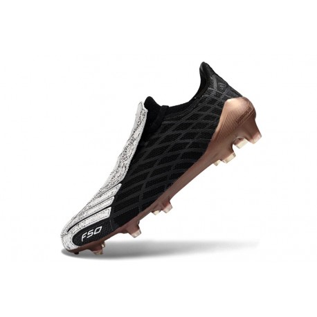 Scarpe da Calcio Adidas F50 Spider Elite FG Nero Bianco Oro
