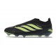 Adidas Scarpe Predator Elite Laceless FG Nero Verde Lime