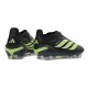 Adidas Scarpe Predator Elite Laceless FG Nero Verde Lime