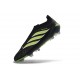 Adidas Scarpe Predator Elite Laceless FG Nero Verde Lime