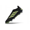 Adidas Scarpe Predator Elite Laceless FG Nero Verde Lime