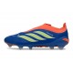 Adidas Scarpe Predator Elite Laceless FG Blu Arancione Verde Lime