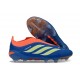 Adidas Scarpe Predator Elite Laceless FG Blu Arancione Verde Lime
