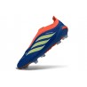 Adidas Scarpe Predator Elite Laceless FG Blu Arancione Verde Lime