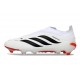 Adidas Scarpe Predator Elite Laceless FG Bianco Rosso Nero