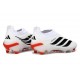 Adidas Scarpe Predator Elite Laceless FG Bianco Rosso Nero