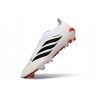 Adidas Scarpe Predator Elite Laceless FG Bianco Rosso Nero