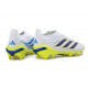 Adidas Scarpe Predator Elite Laceless FG Bianco Giallo Blu
