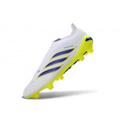 Adidas Scarpe Predator Elite Laceless FG Bianco Giallo Blu