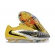 Nike Scarpa Phantom 6 Elite Low FG Nero Giallo Argento