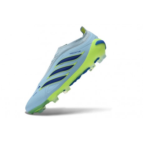 Adidas Scarpe Predator Elite Laceless FG Blu