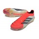 Adidas Scarpe Predator Elite Laceless FG Rosso Bianco Nero
