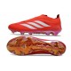 Adidas Scarpe Predator Elite Laceless FG Rosso Bianco