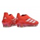 Adidas Scarpe Predator Elite Laceless FG Rosso Bianco