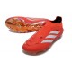 Adidas Scarpe Predator Elite Laceless FG Rosso Bianco