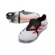 Scarpa Adidas Predator 26 Elite Tongue FG Bianco Rosso Nero