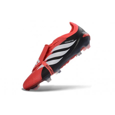 Adidas Predator Elite FT FG Scarpe da Calcio Rosso Nero Bianco