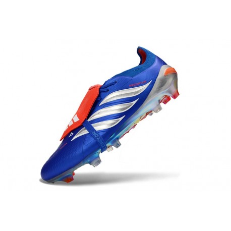 Adidas Predator Elite FT FG Scarpe da Calcio Blu Argento Rosso