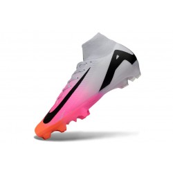 Scarpe da Calcio Nike Mercurial Superfly 10 Elite FG Rosa Bianco Nero