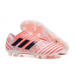 adidas Nemeziz Messi 17+ 360 Agility FG Scarpe da Calcio - Bianco Arancio