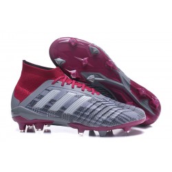 Adidas Scarpe da Calcio Predator 18.1 FG Pogba Grigio Rosso