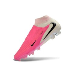 Scarpe da Calcio Nike Phantom 6 Elite High FG Rosa Bianco