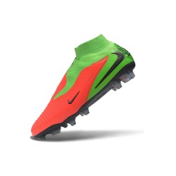 Scarpe da Calcio Nike Phantom 6 Elite High FG Hot Punch Nero Verde Strike